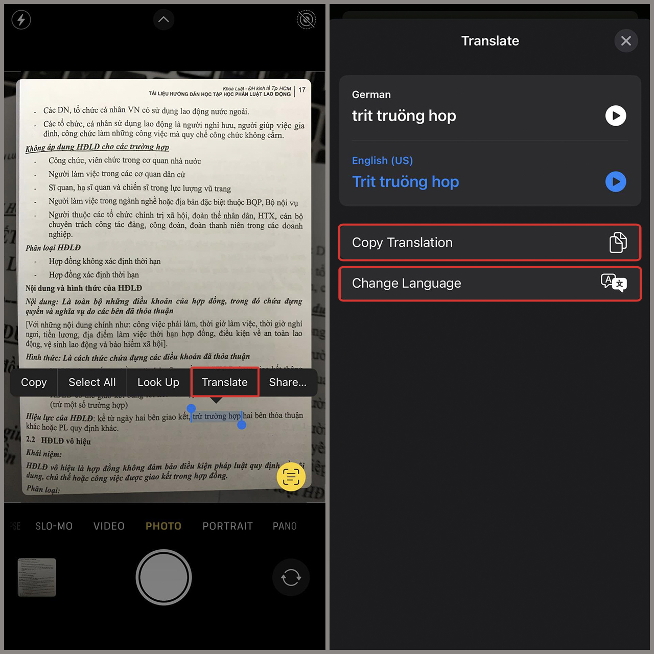 cách dùng live text trên iPhone