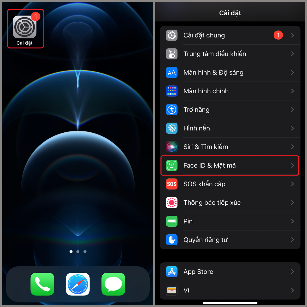 Face ID không nhận diện được