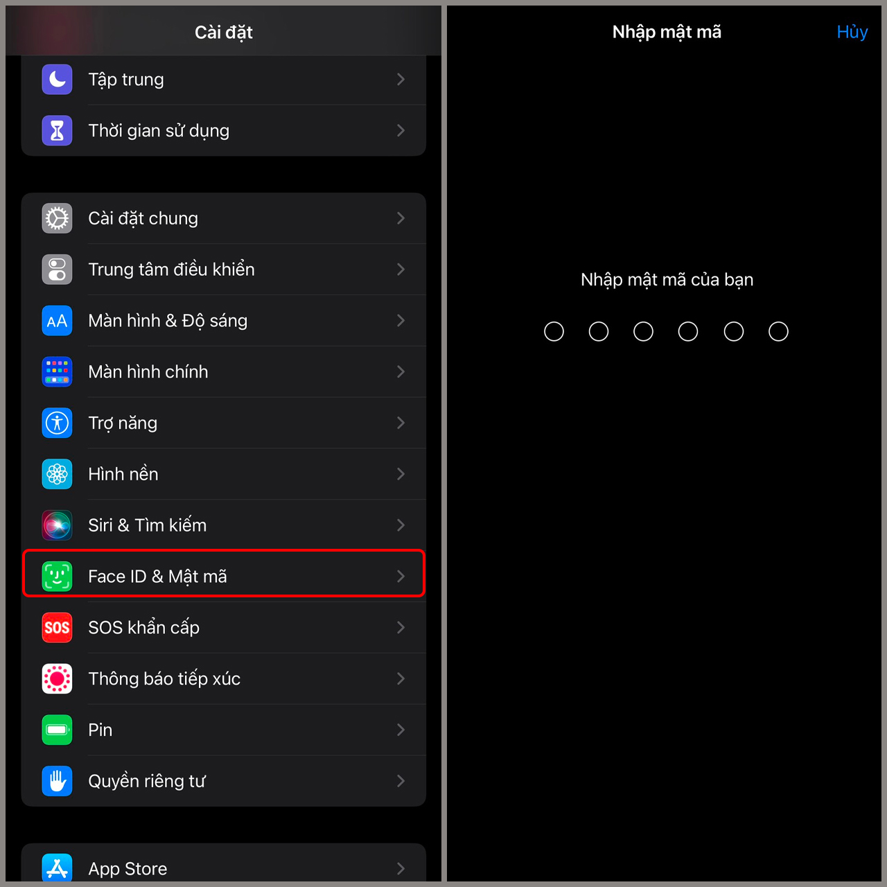 Cách xóa mật mã iPhone